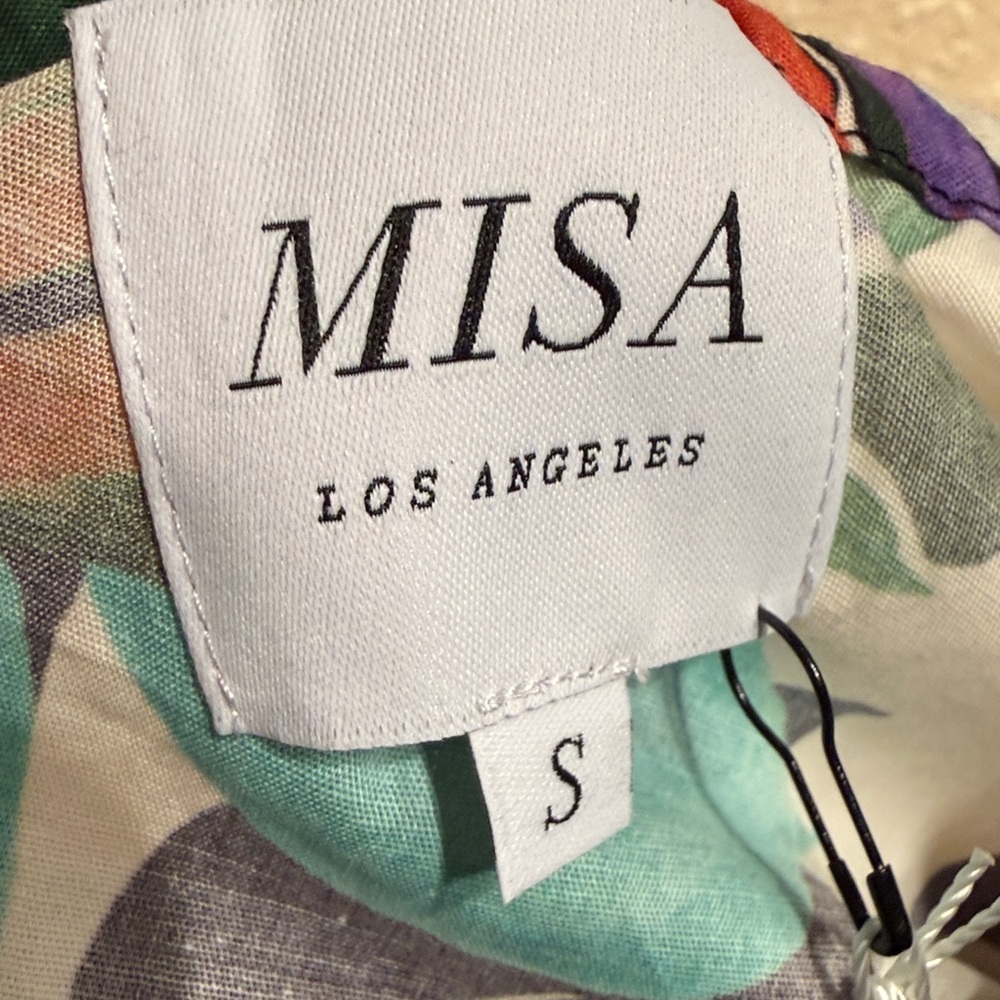 Misa Las Palmas floral Dress - crop top one shoulder with maxi skirt Size small - Picture 7 of 9